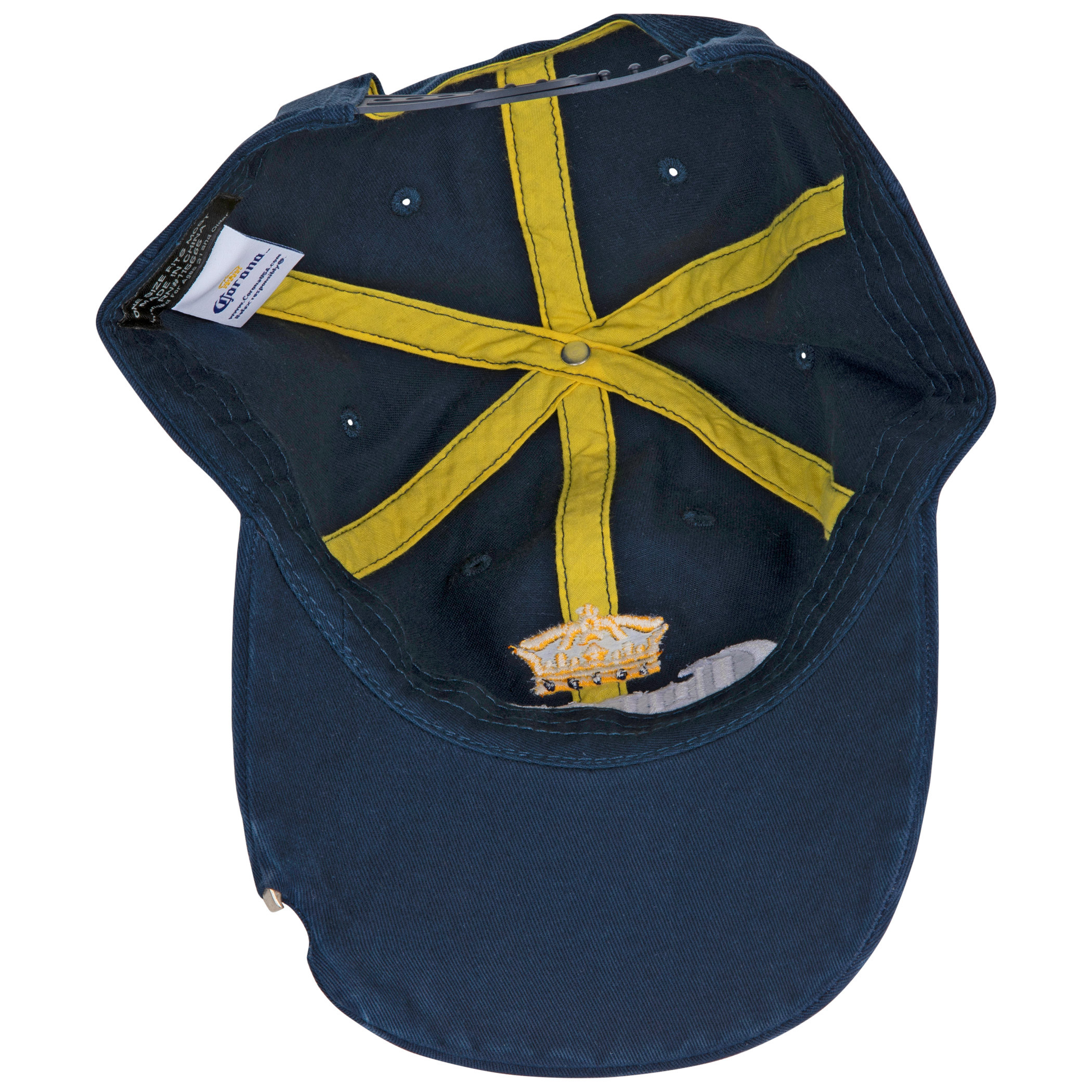 Corona Extra Bottle Opener Navy Blue Adjustable Snapback Hat